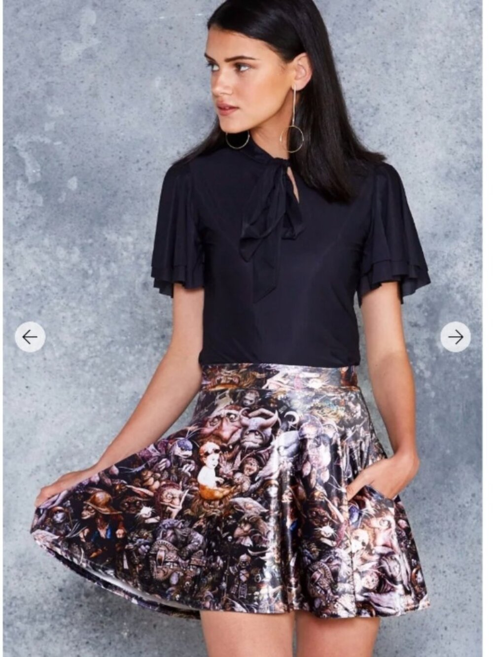 ISO In Search Of Goblins Pocket Skater Skirt